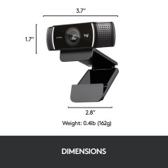 Logitech HD Pro Webcam C922 - Superior Video Quality & Professional Streaming Experience!